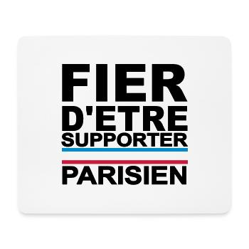 fier parisien noir 01 - Tapis de souris (format paysage) - blanc - Devant