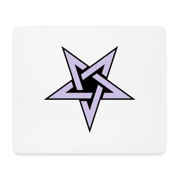 Pentagram__V005 - Mouse Pad (horizontal) - white - Front