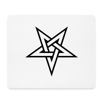 Pentagram__V008 - Mousepad (Querformat) - Weiß - Vorne