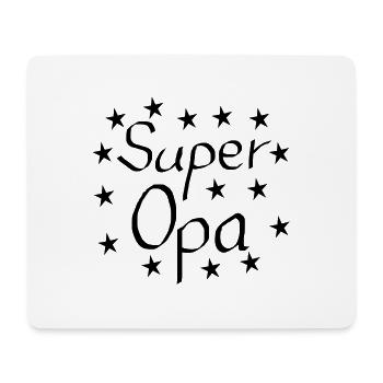 Super Opa Geschenk Geburtstag - Mousepad (Querformat) - Weiß - Vorne