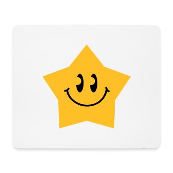 star_smiley_c2 - Mousepad (Querformat) - Weiß - Vorne