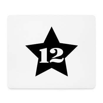 12__star___f1 - Mousepad (Querformat) - Weiß - Vorne