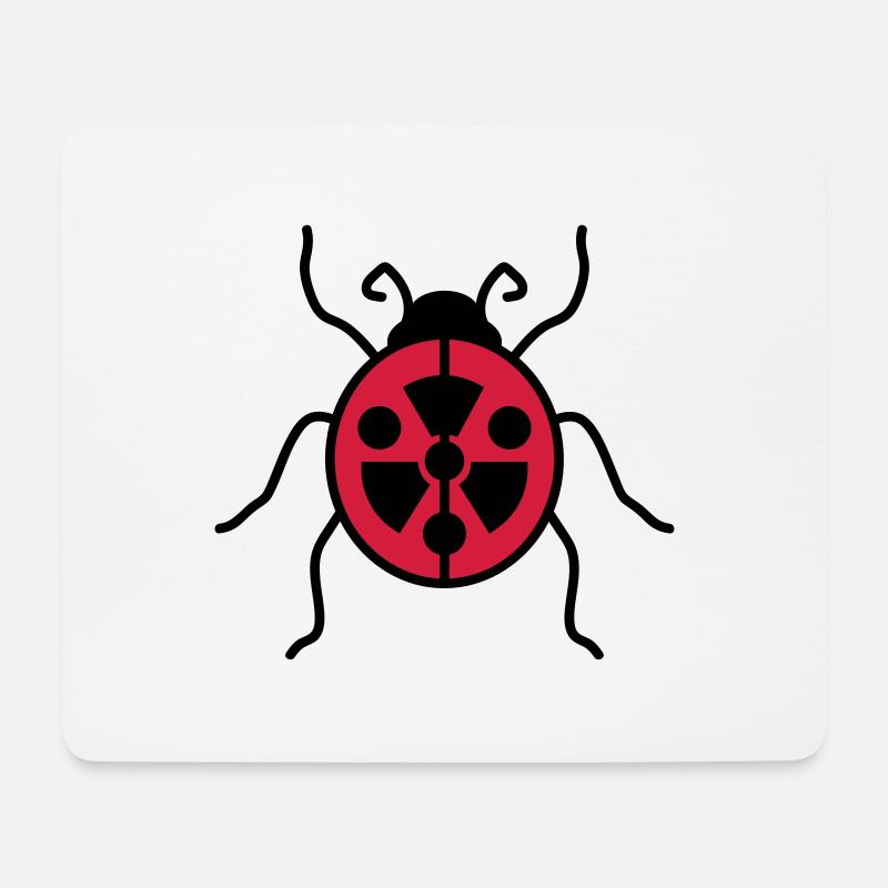 atom symbol radioaktiv gefahr danger warnung hinwe - Mousepad (Querformat) - Weiß