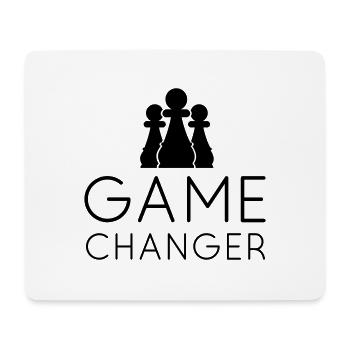 GAME CHANGER - Schach T-Shirt - Geschenkidee - Mousepad (Querformat) - Weiß - Vorne