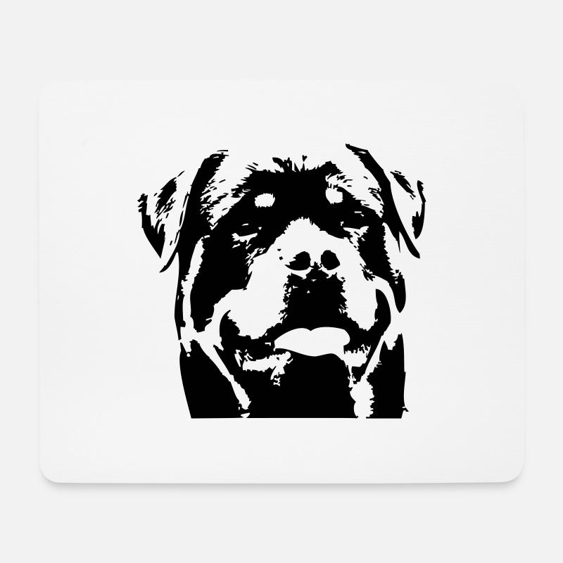 rottweiler - Mousepad (Querformat) - Weiß
