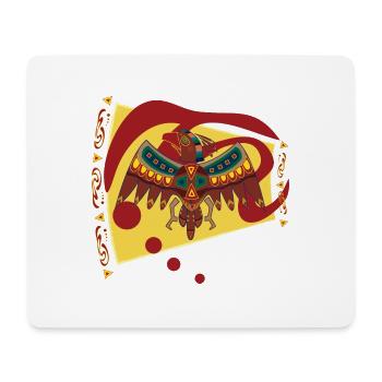 faucon - Tapis de souris (format paysage) - blanc - Devant