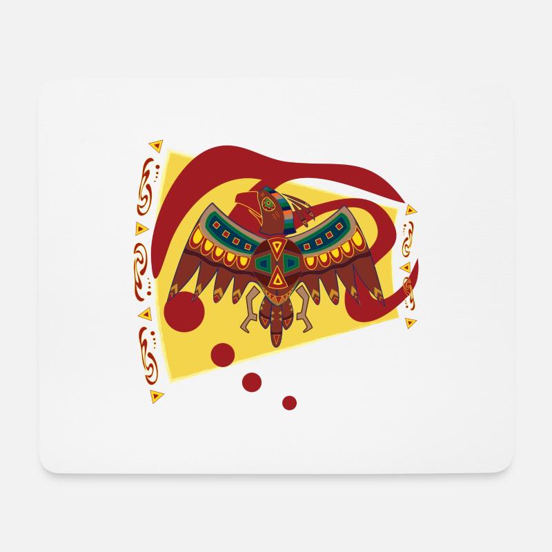 Falke - Mousepad (Querformat) - Weiß