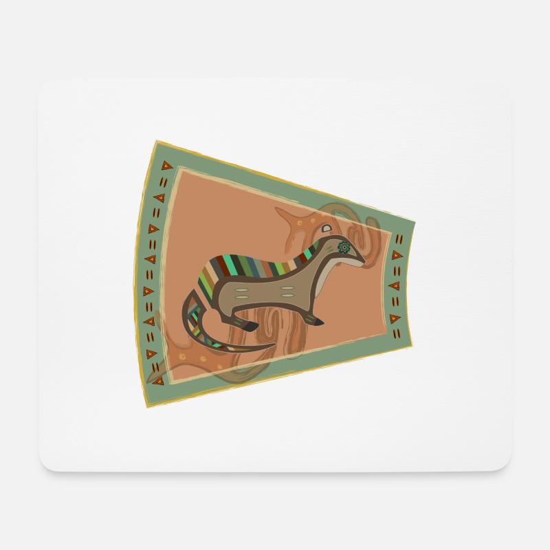 Otter - Mousepad (Querformat) - Weiß