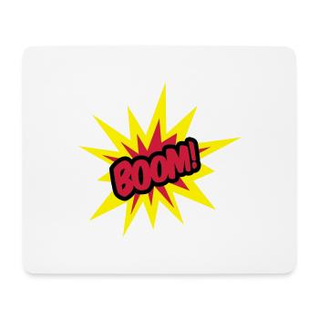 boom___f3 - Mouse Pad (horizontal) - white - Front