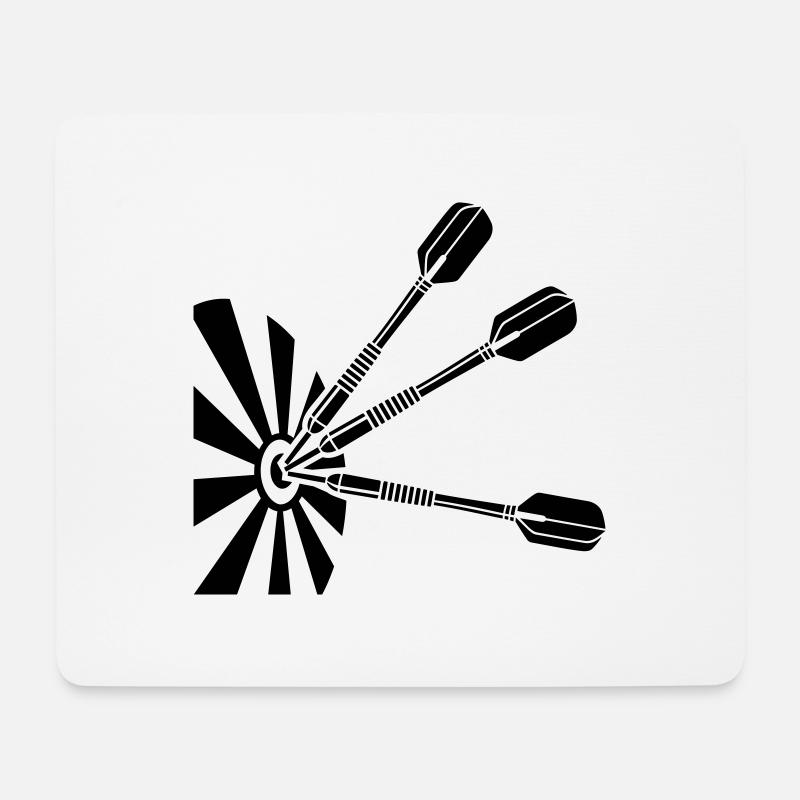 Dart Dartboard dartpfeile - Mousepad (Querformat) - Weiß