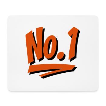 Nummer 1 - Mousepad (Querformat) - Weiß - Vorne