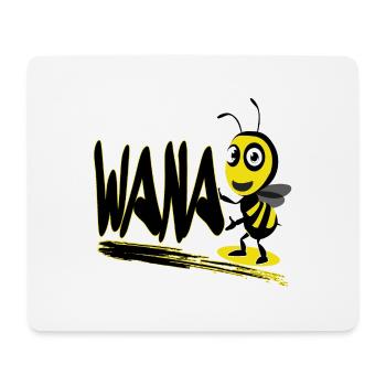 wanaBEE-bees, honey, animal, wanna bee spice girl - Tapis de souris (format paysage) - blanc - Devant