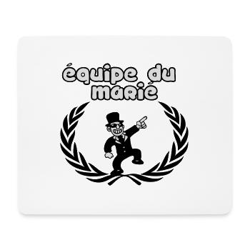 Das Team des Bräutigams - Mousepad (Querformat) - Weiß - Vorne