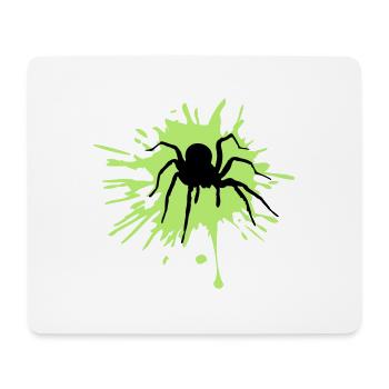 spinne vogelspinne klecks graffiti tropfen farbe b - Mousepad (Querformat) - Weiß - Vorne