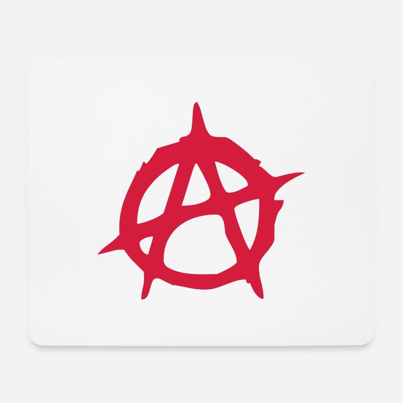 Anarchie - Mousepad (Querformat) - Weiß