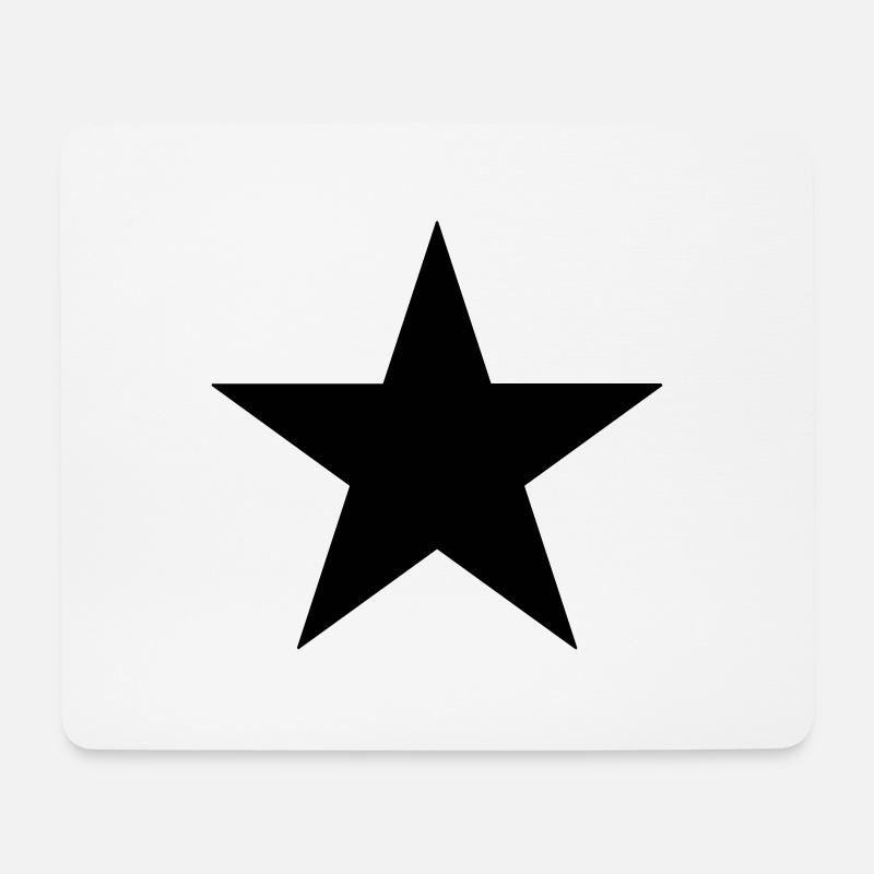 Star - Mouse Pad (horizontal) - white