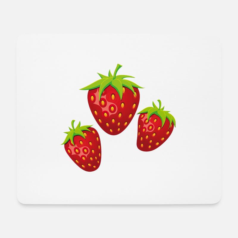 3fraises - Mouse Pad (horizontal) - white