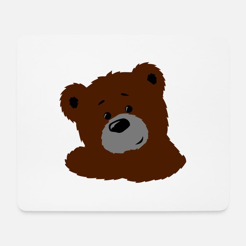 Teddy - Mousepad (Querformat) - Weiß
