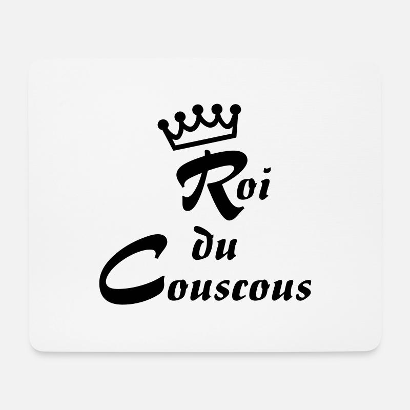 Roi du couscous - Mousepad (Querformat) - Weiß