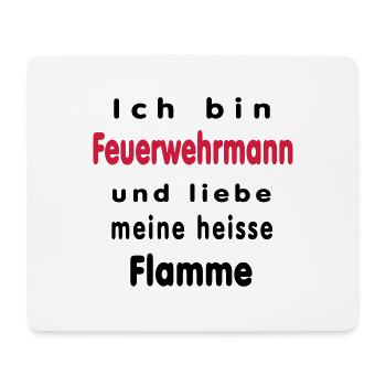 Ich bin Feuerwehrmann... - Mousepad (Querformat) - Weiß - Vorne