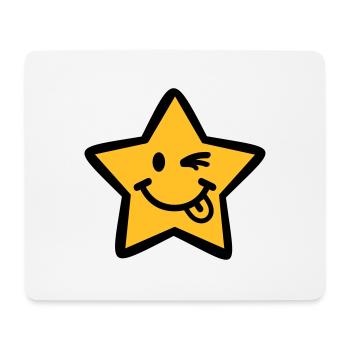 Star - Mouse Pad (horizontal) - white - Front