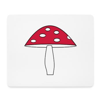 Pilz, Fliegenpilz - Tapis de souris (format paysage) - blanc - Devant