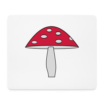 Pilz, Fliegenpilz - Tapis de souris (format paysage) - blanc - Devant
