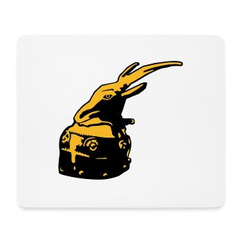Albanischer Helm von Skanderbeg Tirana Albanien - Mousepad (Querformat) - Weiß - Vorne