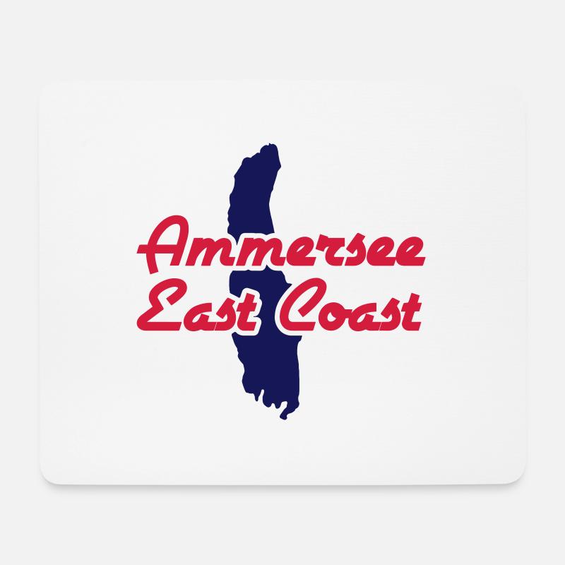 Ammersee East Coast 2 - Mousepad (Querformat) - Weiß