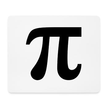 π / ∏ / Pi / Kreiszahl (Mathe / Geometrie) - Mousepad (Querformat) - Weiß - Vorne