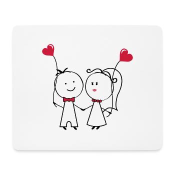 ehepaar_1 - Tapis de souris (format paysage) - blanc - Devant