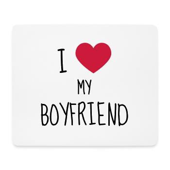 Love Girlfriend Boyfriend Liebe Amour Wedding - Mouse Pad (horizontal) - white - Front