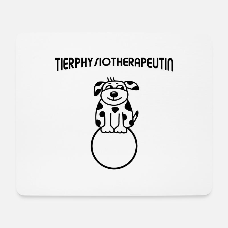 Tierphysiotherapeutin Hund - Mousepad (Querformat) - Weiß