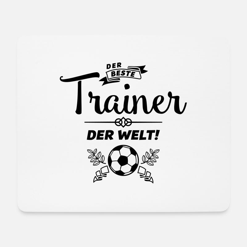der beste trainer - Mousepad (Querformat) - Weiß