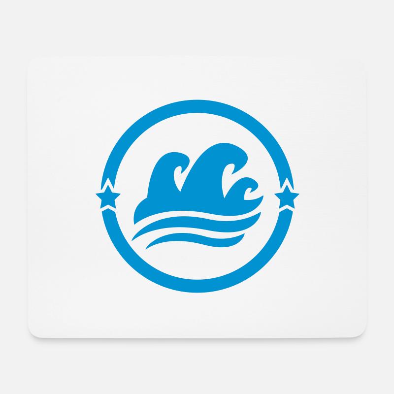 Surfen / Surfer / Surf / Surfing / Strand - Mousepad (Querformat) - Weiß