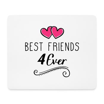 best friends 4 ever design - Mousepad (Querformat) - Weiß - Vorne