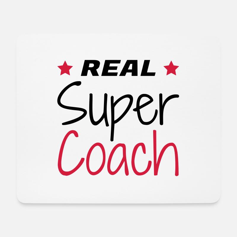 Coach / Coaching / Trainer / Sport - Mousepad (Querformat) - Weiß