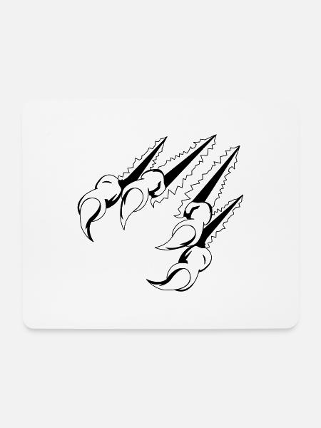 krallen_01 - Mousepad (Querformat) - Weiß