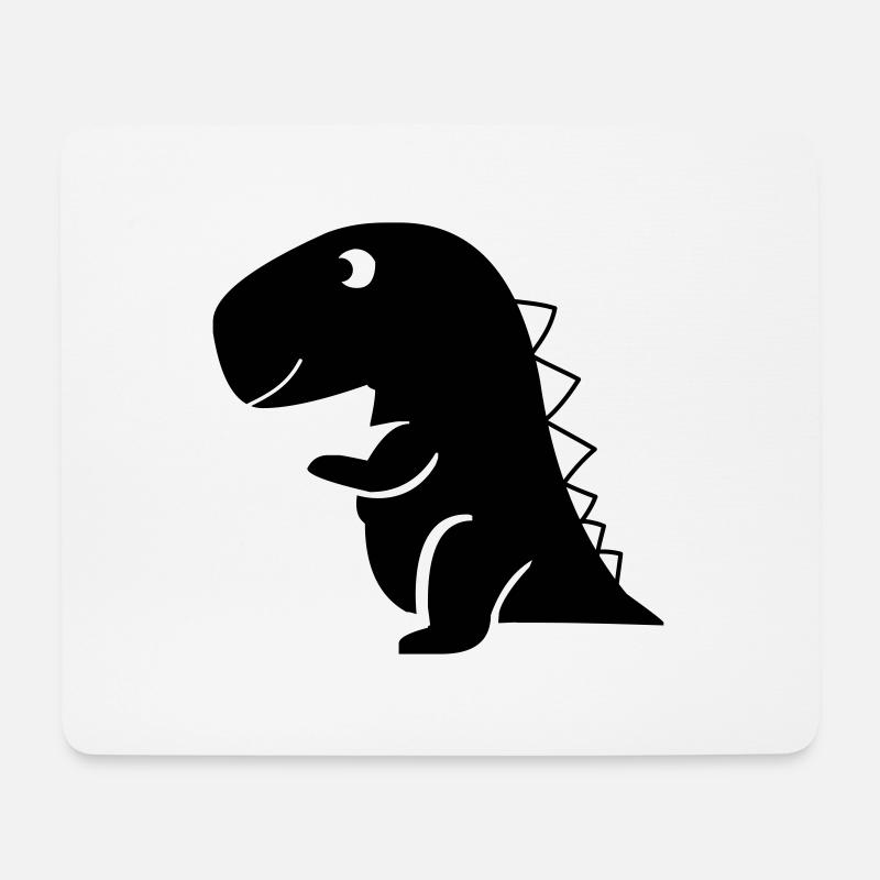 suesser_dino - Mousepad (Querformat) - Weiß