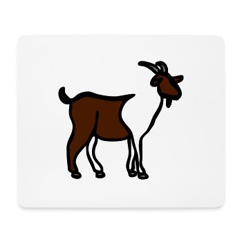 Goat - Line Art - Choose your color - Mouse Pad (horizontal) - white - Front