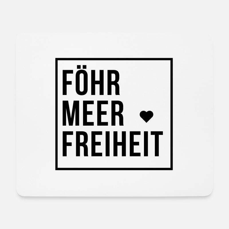 Föhr Meer Freiheit - Mousepad (Querformat) - Weiß