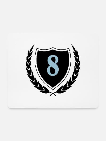 wappen 8 - Mousepad (Querformat) - Weiß