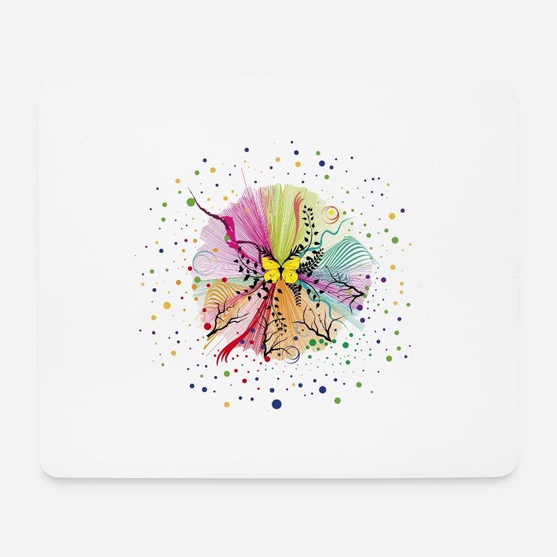 magic Mandala - Mousepad (Querformat) - Weiß