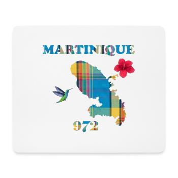 Martinique 972 - Tapis de souris (format paysage) - blanc - Devant