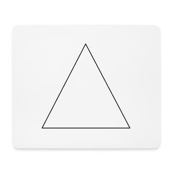 Triangle simple, minimaliste, idée cadeau - Tapis de souris (format paysage) - blanc - Devant