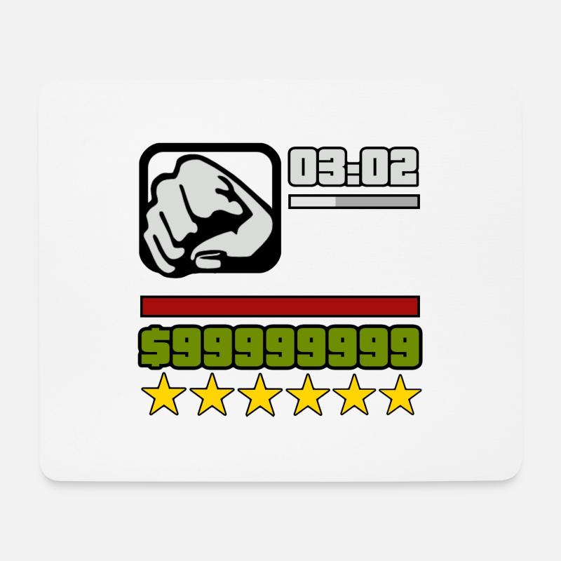 Gta san andreas videospiel grafik - Mousepad (Querformat) - Weiß