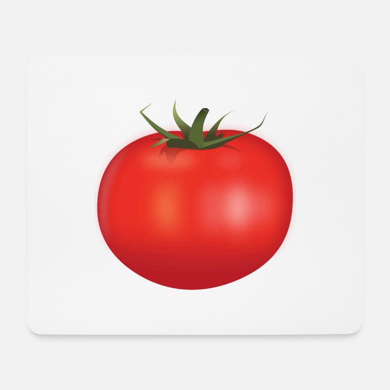 Tomate - Mousepad (Querformat) - Weiß