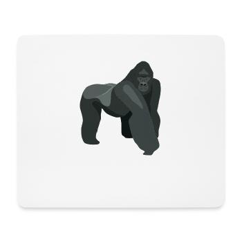 Silberrücken | Gorilla - Mousepad (Querformat) - Weiß - Vorne