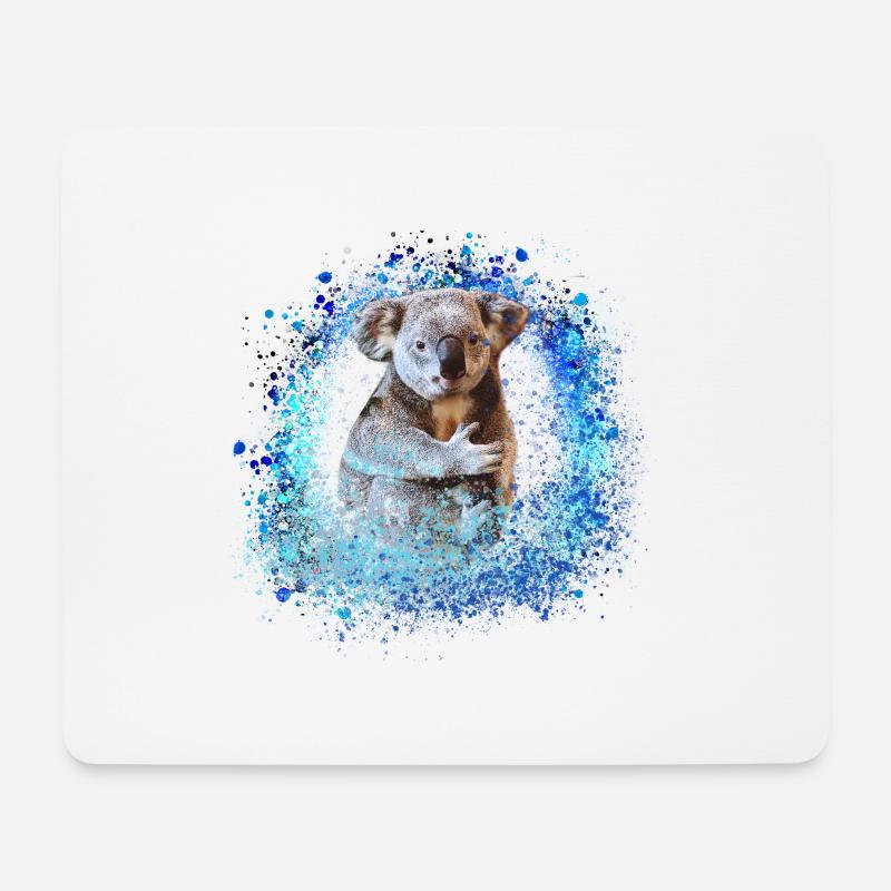 koala ,blau,graffiti,malerei,koala bär - Mousepad (Querformat) - Weiß