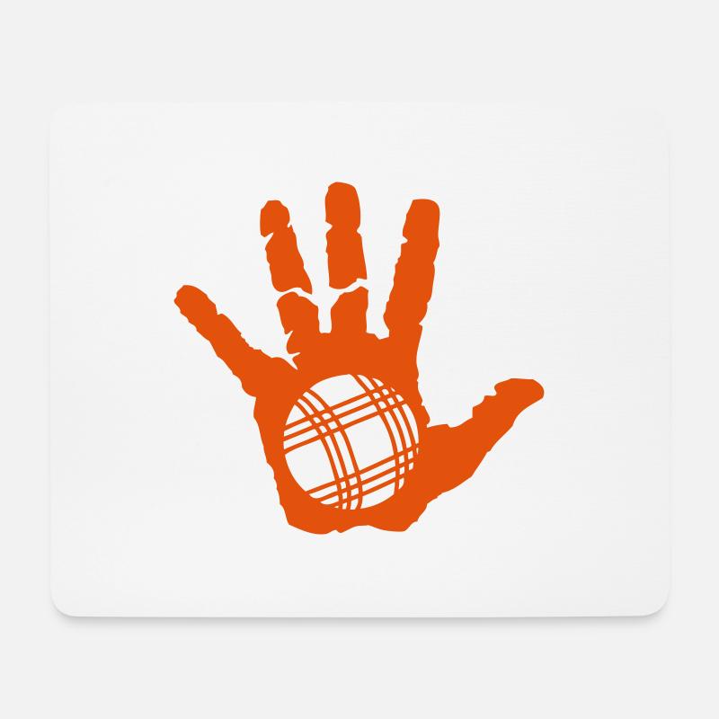 Petanque Handsport drauf - Mousepad (Querformat) - Weiß